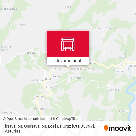 Mapa [Navalíos, Os|Navalios, Los]  La Cruz [Cta 05797]