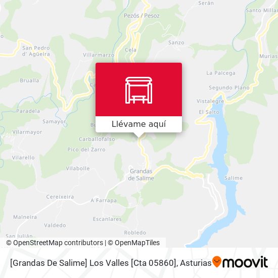 Mapa [Grandas De Salime]  Los Valles [Cta 05860]
