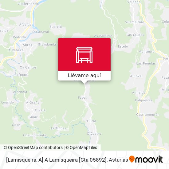 Mapa [Lamisqueira, A]  A Lamisqueira [Cta 05892]
