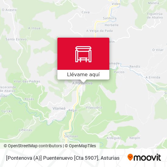 Mapa [Pontenova (A)]  Puentenuevo [Cta 5907]