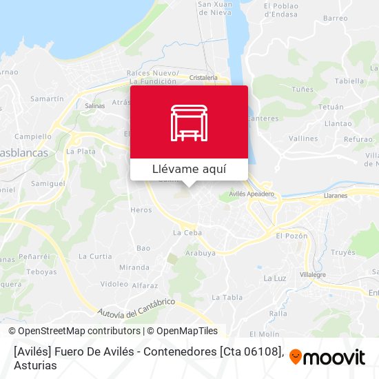 Mapa [Avilés]  Fuero De Avilés - Contenedores [Cta 06108]