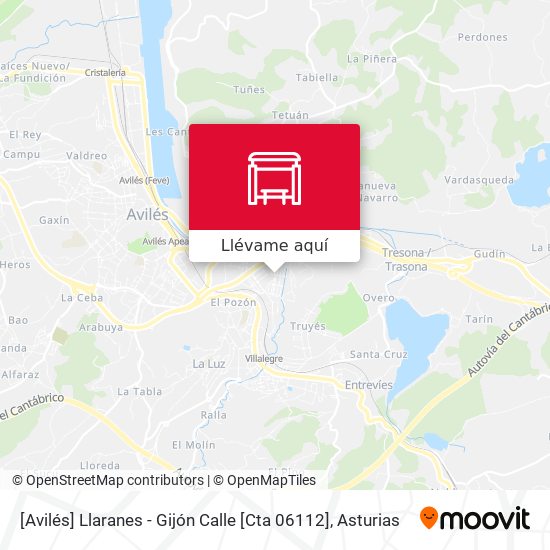 Mapa [Avilés]  Llaranes - Gijón Calle [Cta 06112]