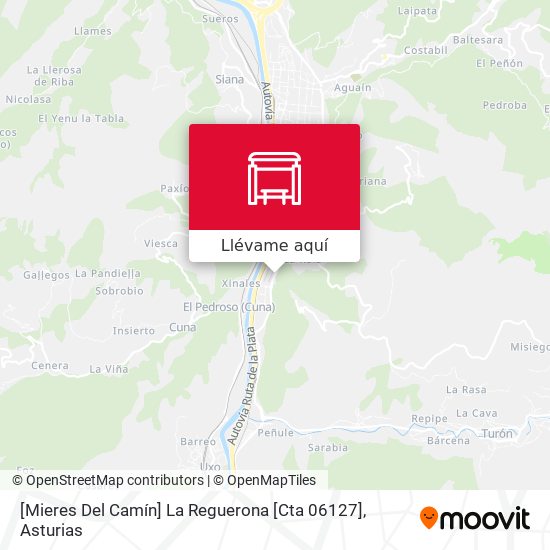 Mapa [Mieres Del Camín]  La Reguerona [Cta 06127]