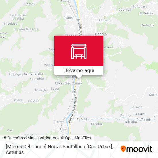 Mapa [Mieres Del Camín]  Nuevo Santullano [Cta 06167]