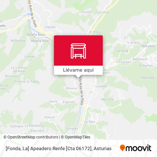 Mapa [Fonda, La]  Apeadero Renfe [Cta 06172]