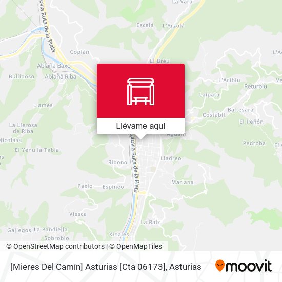 Mapa [Mieres Del Camín]  Asturias [Cta 06173]