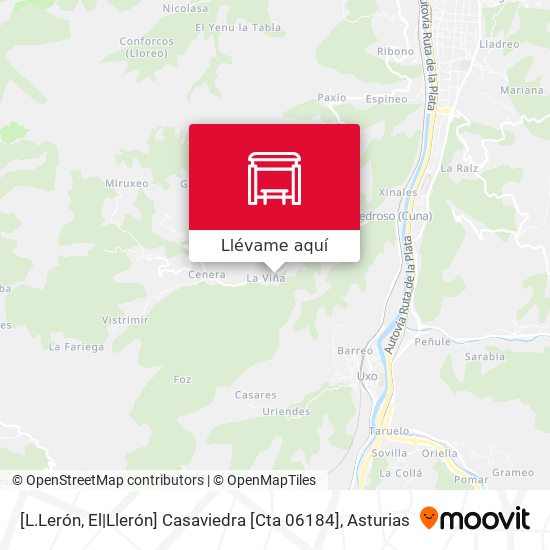 Mapa [L.Lerón, El|Llerón]  Casaviedra [Cta 06184]