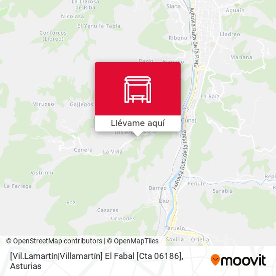 Mapa [Vil.Lamartín|Villamartín]  El Fabal [Cta 06186]
