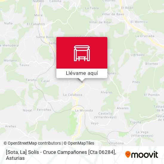 Mapa [Sota, La]  Solís - Cruce Campañones [Cta 06284]