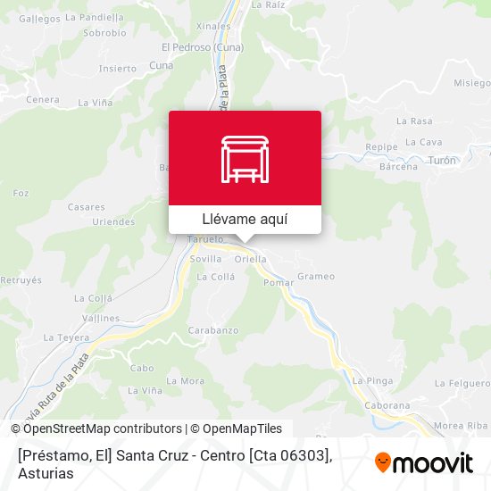 Mapa [Préstamo, El]  Santa Cruz - Centro [Cta 06303]