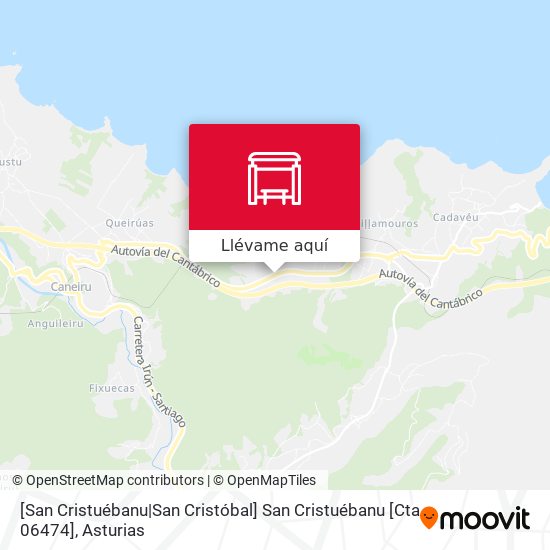 Mapa [San Cristuébanu|San Cristóbal]  San Cristuébanu [Cta 06474]