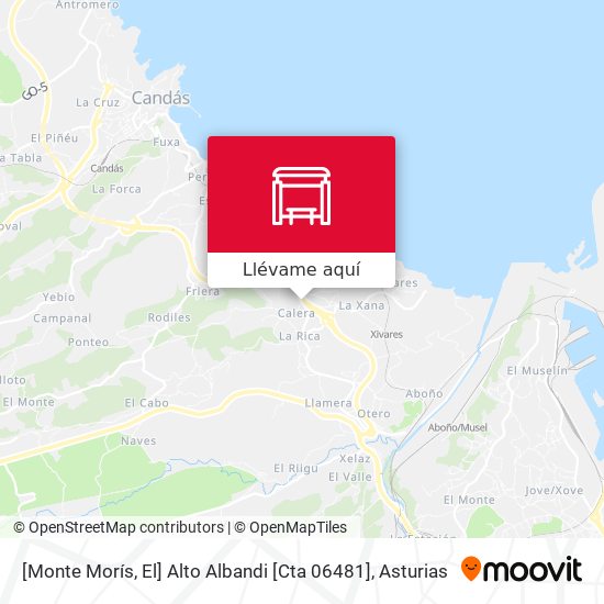 Mapa [Monte Morís, El]  Alto Albandi [Cta 06481]