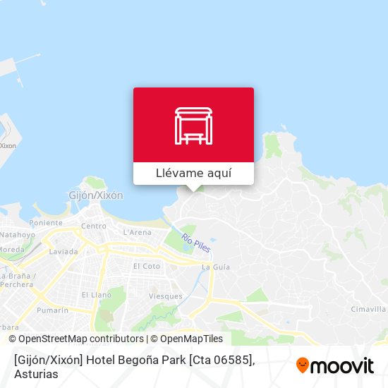 Mapa [Gijón / Xixón]  Hotel Begoña Park [Cta 06585]