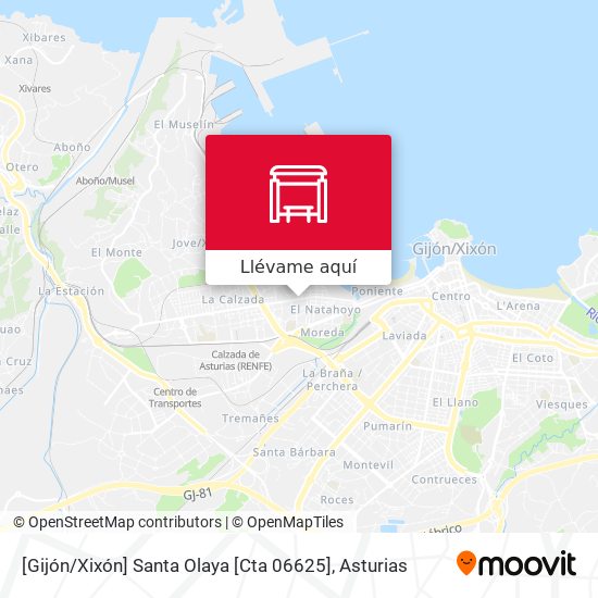 Mapa [Gijón / Xixón]  Santa Olaya [Cta 06625]