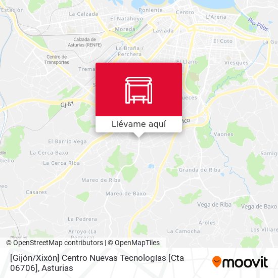 Mapa [Gijón / Xixón]  Centro Nuevas Tecnologías [Cta 06706]