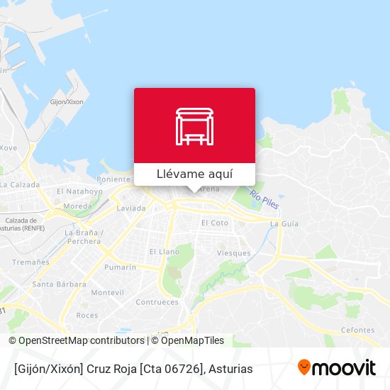 Mapa [Gijón / Xixón]  Cruz Roja [Cta 06726]