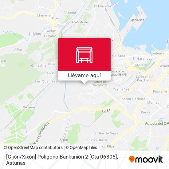 Mapa [Gijón / Xixón]  Polígono Bankunión 2 [Cta 06805]