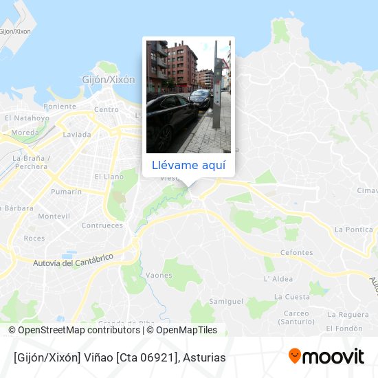Mapa [Gijón / Xixón]  Viñao [Cta 06921]