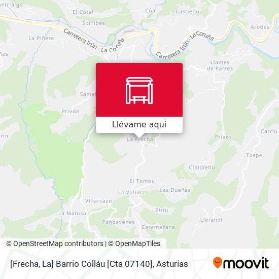 Mapa [Frecha, La]  Barrio Colláu [Cta 07140]