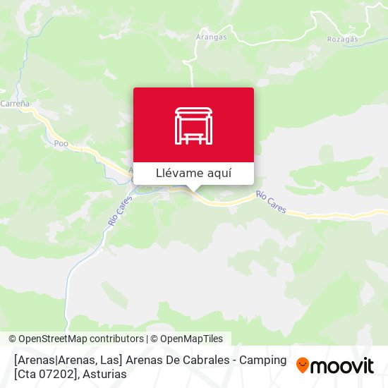 Mapa [Arenas|Arenas, Las]  Arenas De Cabrales - Camping [Cta 07202]