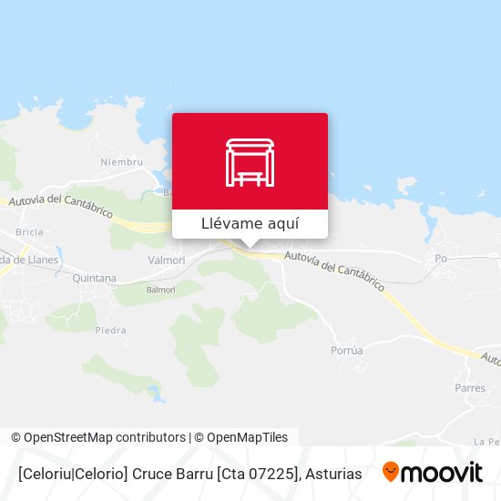 Mapa [Celoriu|Celorio]  Cruce Barru [Cta 07225]
