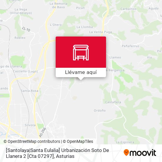 Mapa [Santolaya|Santa Eulalia]  Urbanización Soto De Llanera 2 [Cta 07297]