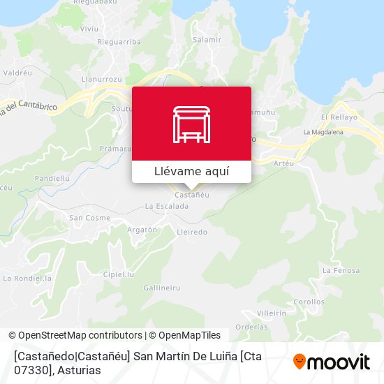 Mapa [Castañedo|Castañéu]  San Martín De Luiña [Cta 07330]