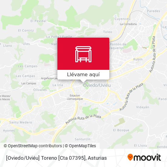 Mapa [Oviedo / Uviéu]  Toreno [Cta 07395]