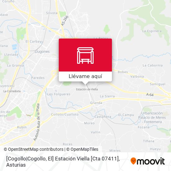 Mapa [Cogollo|Cogollo, El]  Estación Viella [Cta 07411]