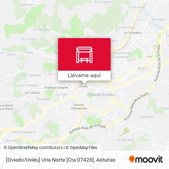 Mapa [Oviedo / Uviéu]  Uría Norte [Cta 07428]