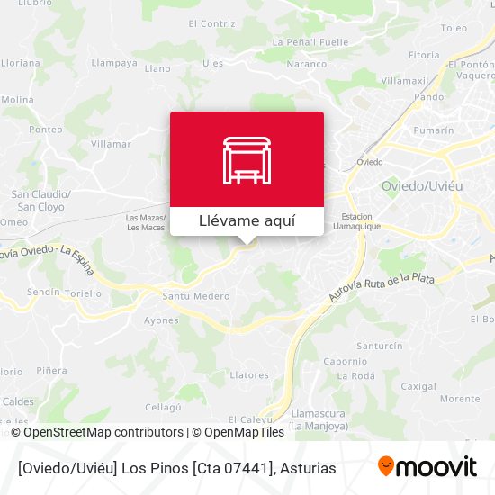 Mapa [Oviedo / Uviéu]  Los Pinos [Cta 07441]