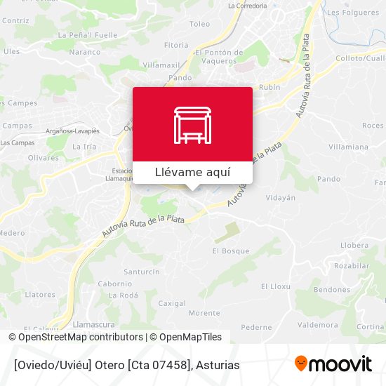 Mapa [Oviedo / Uviéu]  Otero [Cta 07458]