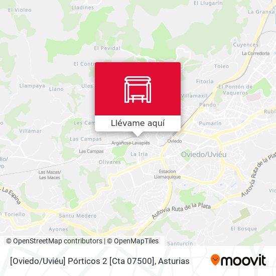 Mapa [Oviedo / Uviéu]  Pórticos 2 [Cta 07500]