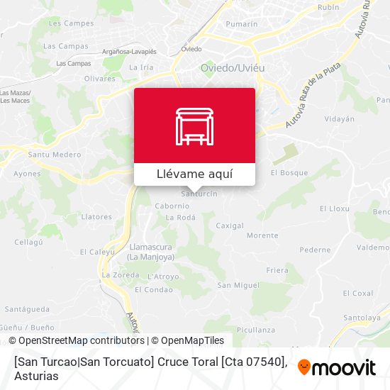 Mapa [San Turcao|San Torcuato]  Cruce Toral [Cta 07540]