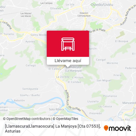 Mapa [Llamascura|Llamaoscura]  La Manjoya [Cta 07553]