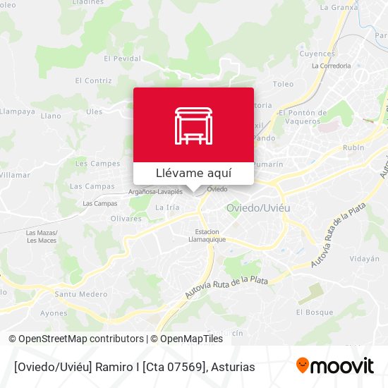Mapa [Oviedo / Uviéu]  Ramiro I [Cta 07569]