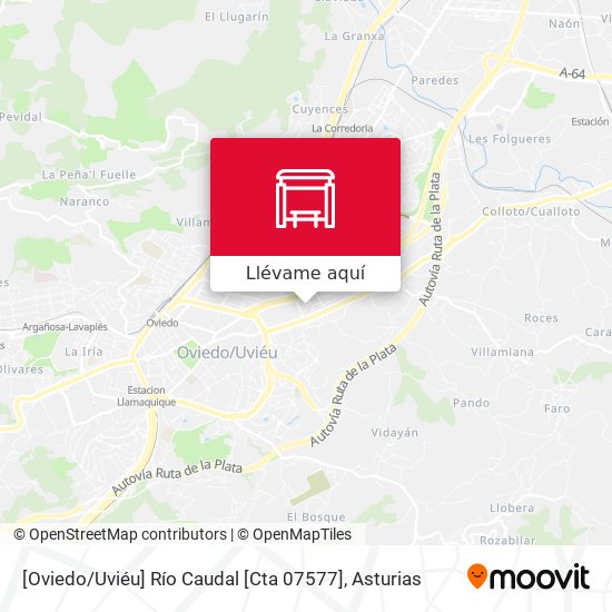 Mapa [Oviedo / Uviéu]  Río Caudal [Cta 07577]