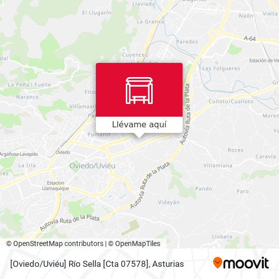 Mapa [Oviedo / Uviéu]  Río Sella [Cta 07578]