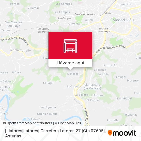 Mapa [Llatores|Latores]  Carretera Latores 27 [Cta 07605]