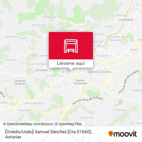 Mapa [Oviedo / Uviéu]  Samuel Sánchez [Cta 07660]