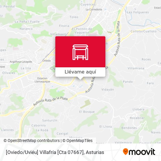 Mapa [Oviedo / Uviéu]  Villafría [Cta 07667]