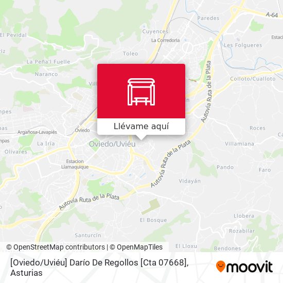 Mapa [Oviedo / Uviéu]  Darío De Regollos [Cta 07668]