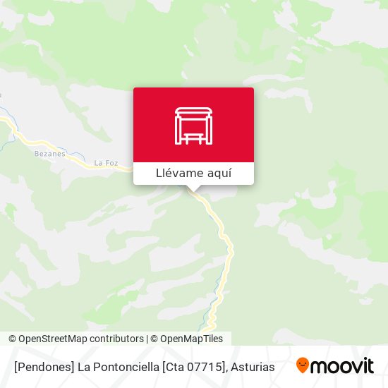 Mapa [Pendones]  La Pontonciella [Cta 07715]
