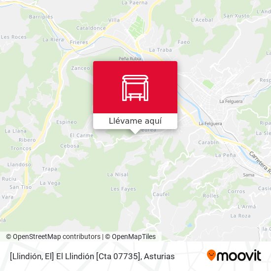 Mapa [Llindión, El]  El Llindión [Cta 07735]