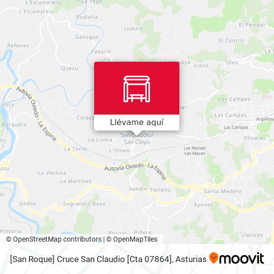 Mapa [San Roque]  Cruce San Claudio [Cta 07864]