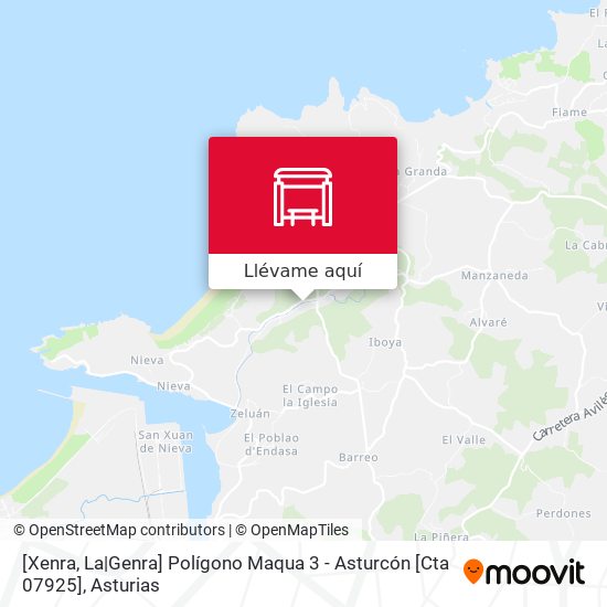 Mapa [Xenra, La|Genra]  Polígono Maqua 3 - Asturcón [Cta 07925]