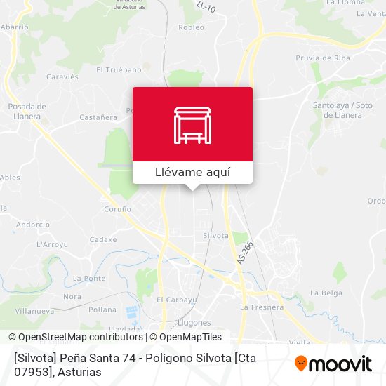 Mapa [Silvota]  Peña Santa 74 - Polígono Silvota [Cta 07953]