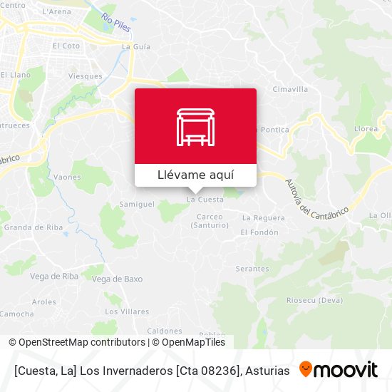 Mapa [Cuesta, La]  Los Invernaderos [Cta 08236]