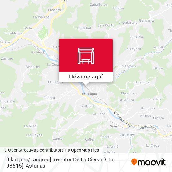Mapa [Llangréu / Langreo]  Inventor De La Cierva [Cta 08615]