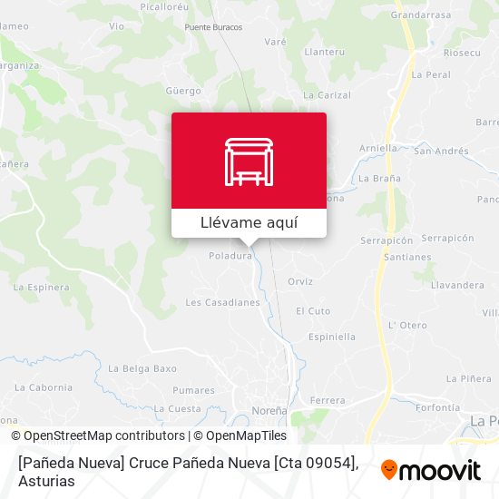 Mapa [Pañeda Nueva]  Cruce Pañeda Nueva [Cta 09054]